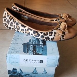 Leopard Sperry Flats